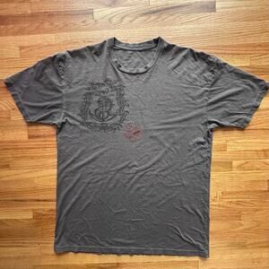 Y2K x Mens Grey Graphic Tee l SIZE L/XL